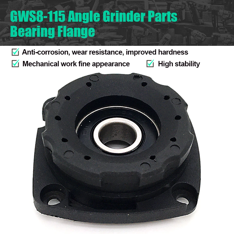 1 peça substituir flange de rolamento para bosch gws1000 1400 GWS8-115 8-125 9-125 10-125 11-125 12-125 15-125 14-125 moedor de ângulo