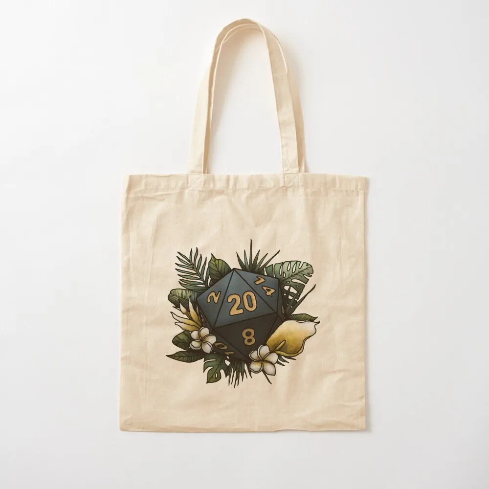 Rainforest D20 - Tabletop Gaming Dice Tote Bag Custom bag the tote bag