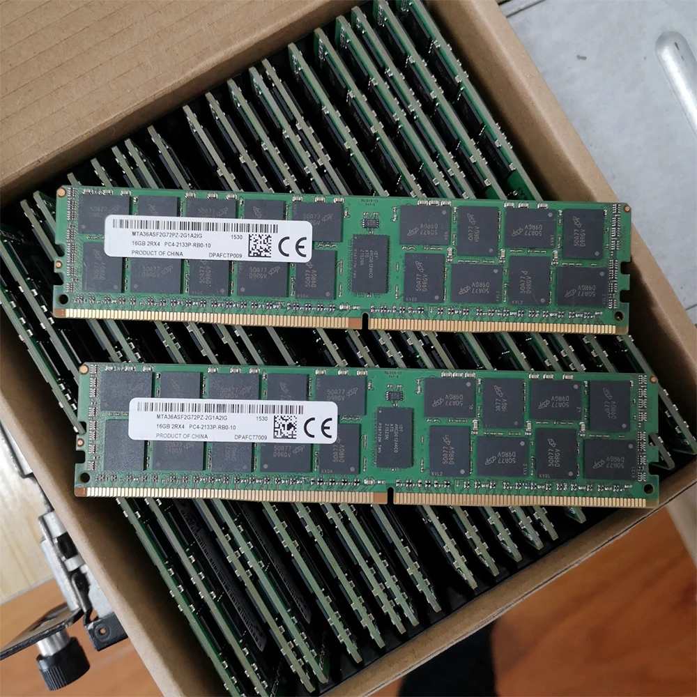 1PCS RAM 16G 16GB 2RX4 RECC DDR4 2133 For MT Memory MTA36ASF2G72PZ-2G1A2IG