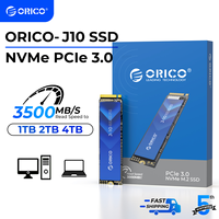 ORICO M.2 SSD M2 NVMe SSD PCIe 3.0 SSD NVMe Gen3 x4 SSD M.2 M Key 2280mm Internal Solid State Drive 1TB 2TB 4TB for Personal PC