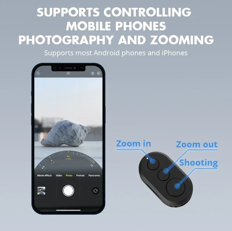 Picture 4: Bluetooth Remote Control for Insta360 X4 X3 X2 Insta 360 Ace Pro 2 GoPro 13 12 11, Photography Shutter Release Button Controller