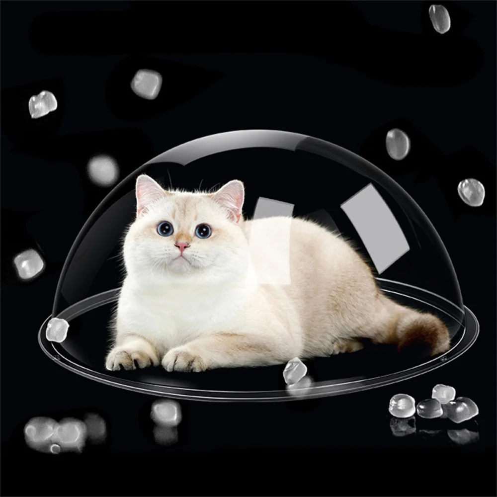 Hemispherical Cover Fall Resistance Clear And Transparent Home Supplies Cat Toy Nest Withstand Voltage Cat Nest