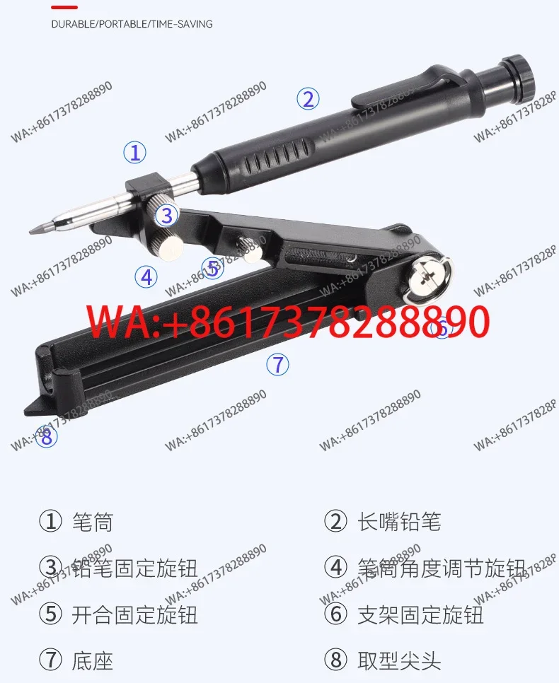 Scribe Compass Measurement Marker Contour Universal Shaper Multifunction