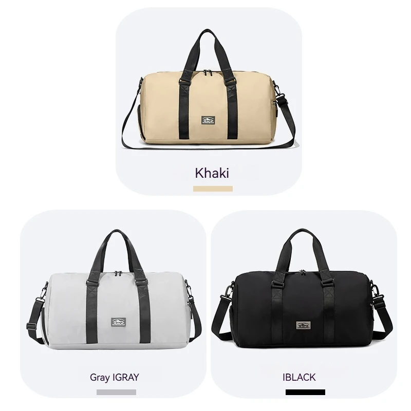 Mochila leve para homens Mala de ginástica masculina, separação úmida e seca, mochila esportiva, bolsa de natação curta, grande capacidade, bolsa de viagem portátil