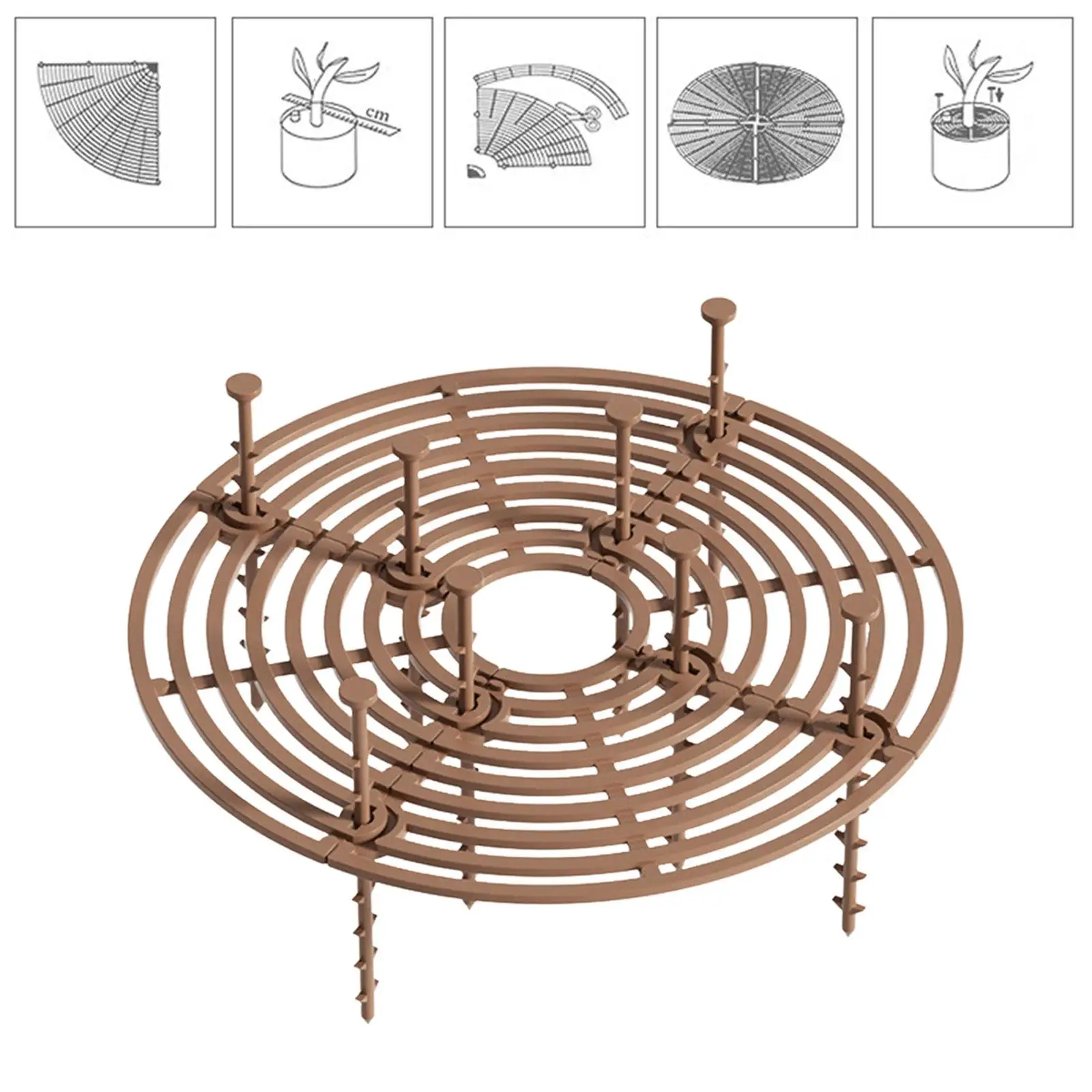 Plant Pots Grid Protector Cover Durable ABS Plant Roots Protect Mesh for Indoor Outdoor Garden Plant Pot