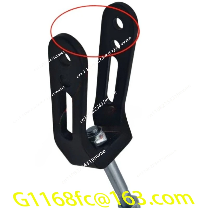 Accessoires de fourche avant en aluminium épais pour fauteuil roulant de sport, support de fixation de roue avant de 4 pouces et 5 pouces