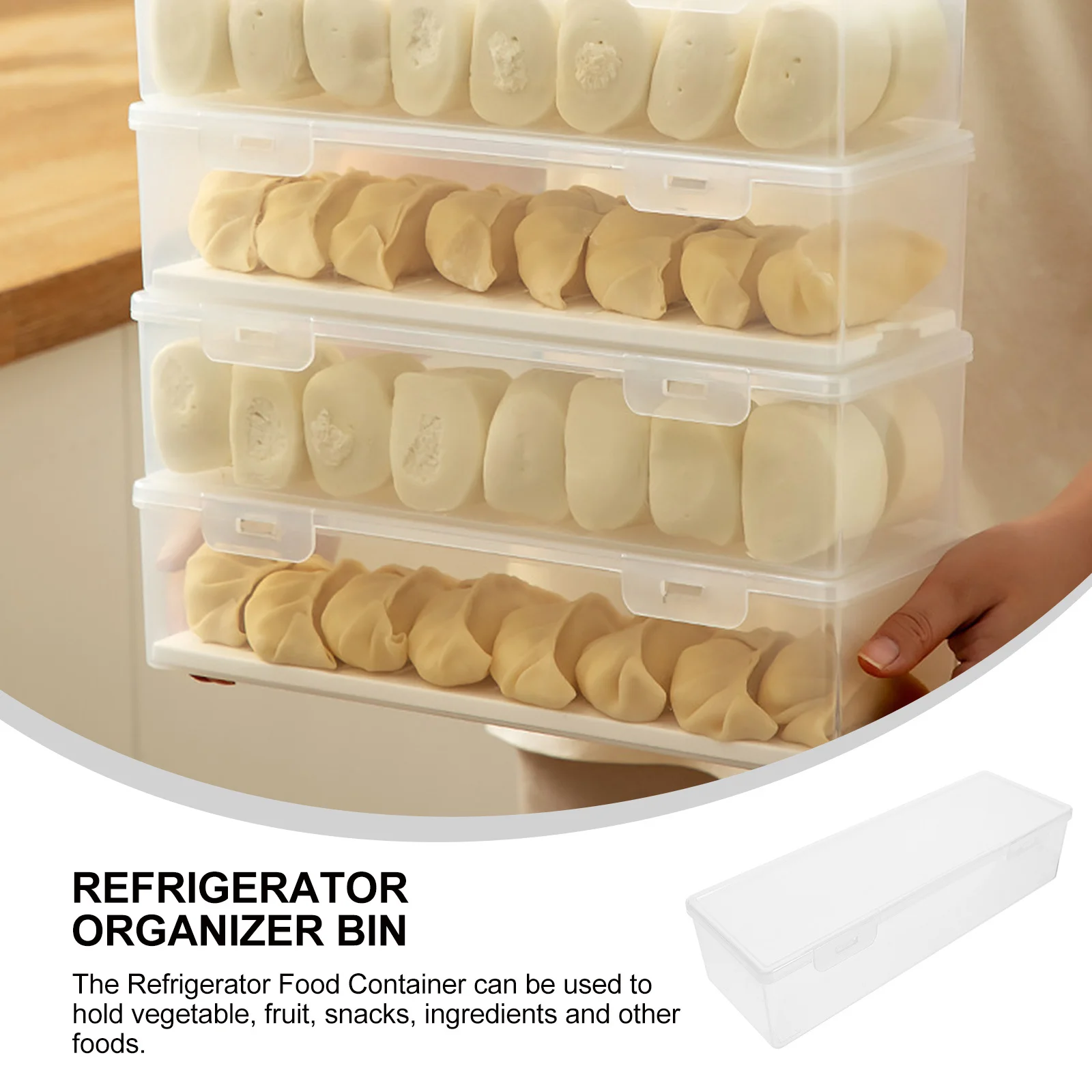 

2Pcs Sealing Food Boxes Large Capacity Airtight Refrigerator Storage Containers Versatile Fresh Produce Fruit Snack Keepers