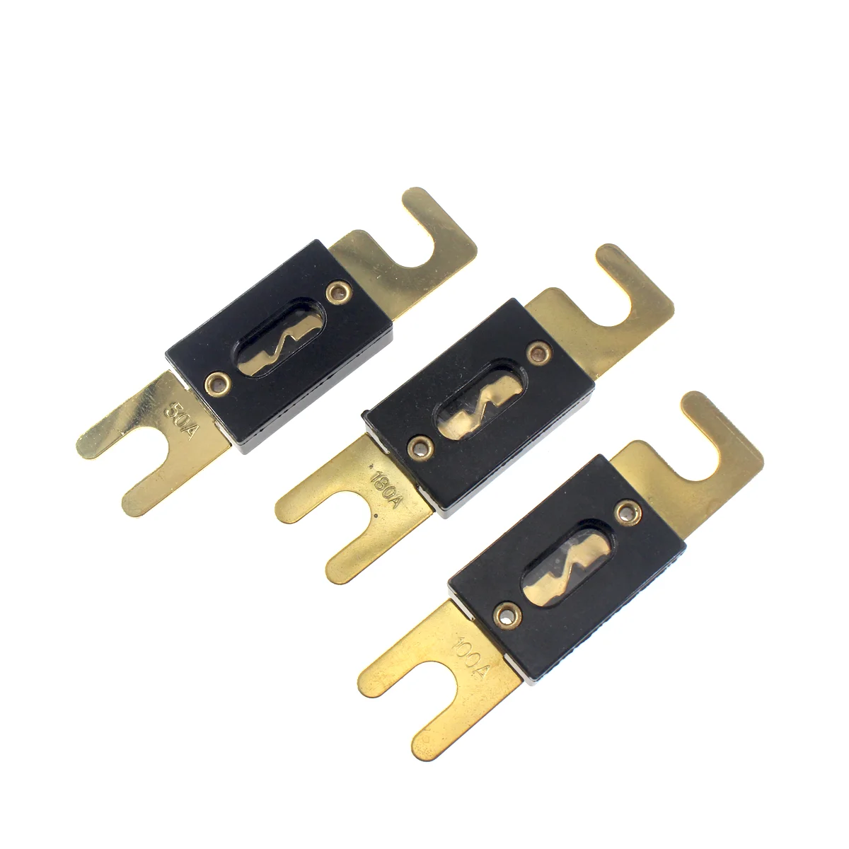 40A 60A 80A 100A 150A 200A 300A 400A 500A Fuse Holder Bolt-on Fuse for 18650 lithium battery system solar cells system Insurance