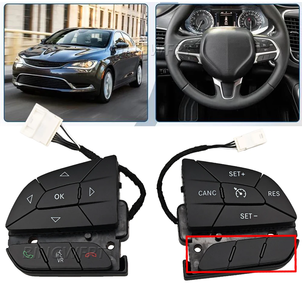 

For Jeep CHEROKEE Steering Wheel Cruise Control Switch 68245348AA 68146854AC 68321897AA