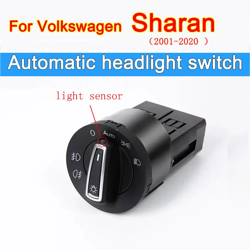 for Volkswagen VW Sharan 7M 7N 2001~2020 SEAT Alhambra Car Headlight Automatic Switch Accessories Upgrade Modificati 2007 2012