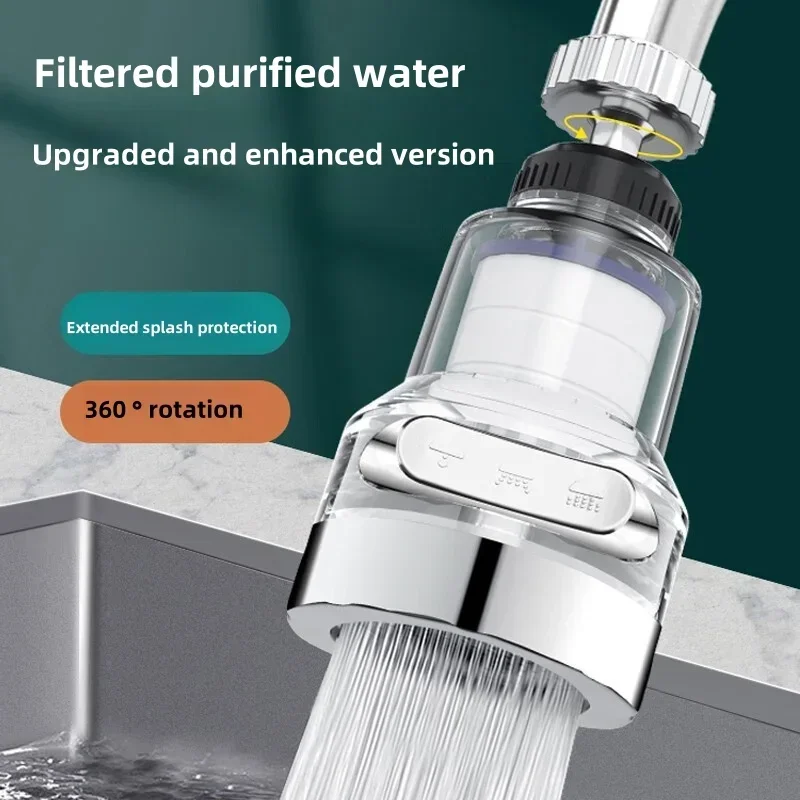 

Kitchen, bathroom, 360 degree rotating water purifier, filter faucet, universal kitchen, bathroom, shower, household filter, PP