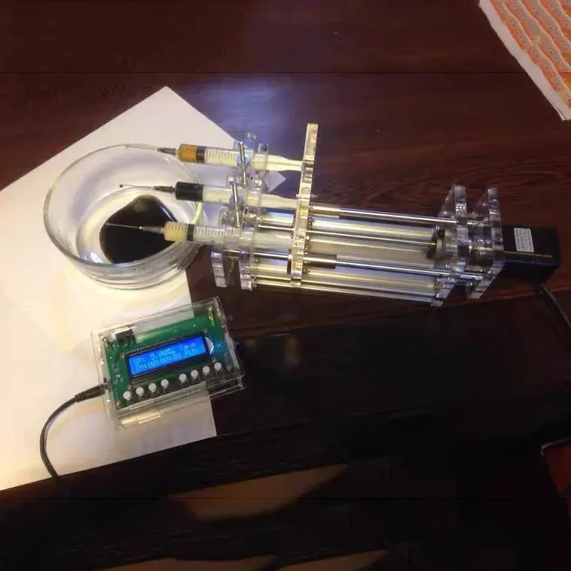 3 Channel Injection Pump Laboratory Microinjection Pump Dispensing Apparatus Syringe Booster NEW