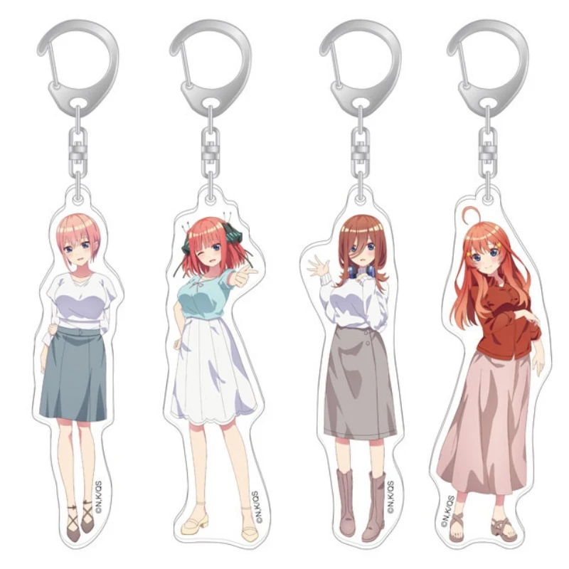 The Quintessential Quintuplets Acrylic Keychain Ichika Nakano Nino Miku Yotsuba Itsuki Figure Llavero Anime Fans Birthday Gifts