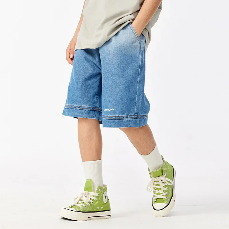 

Children's Summer Casual Thin Jeans Gradient Blue Fashion Sports Loose Trousers Boy Pants