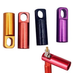 Bike Presta Tubeless Valve Cap Dust Cover with Valve Core Removing Function Removal Tool Aluminium Alloy