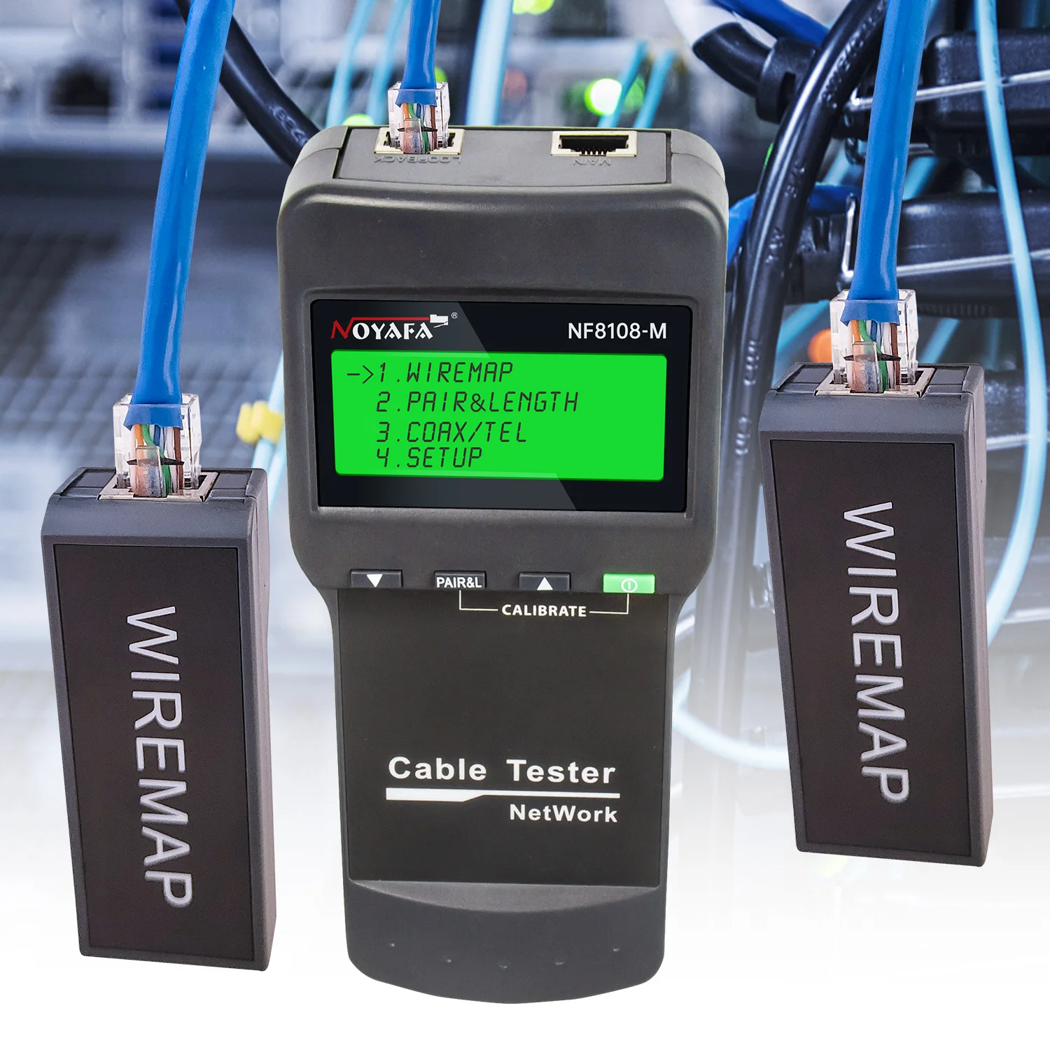 NOYAFA NF-8108M Network Cable Tester r With LCD Display Measure Length Multifunctional Tester Network Tool Cable Tracke