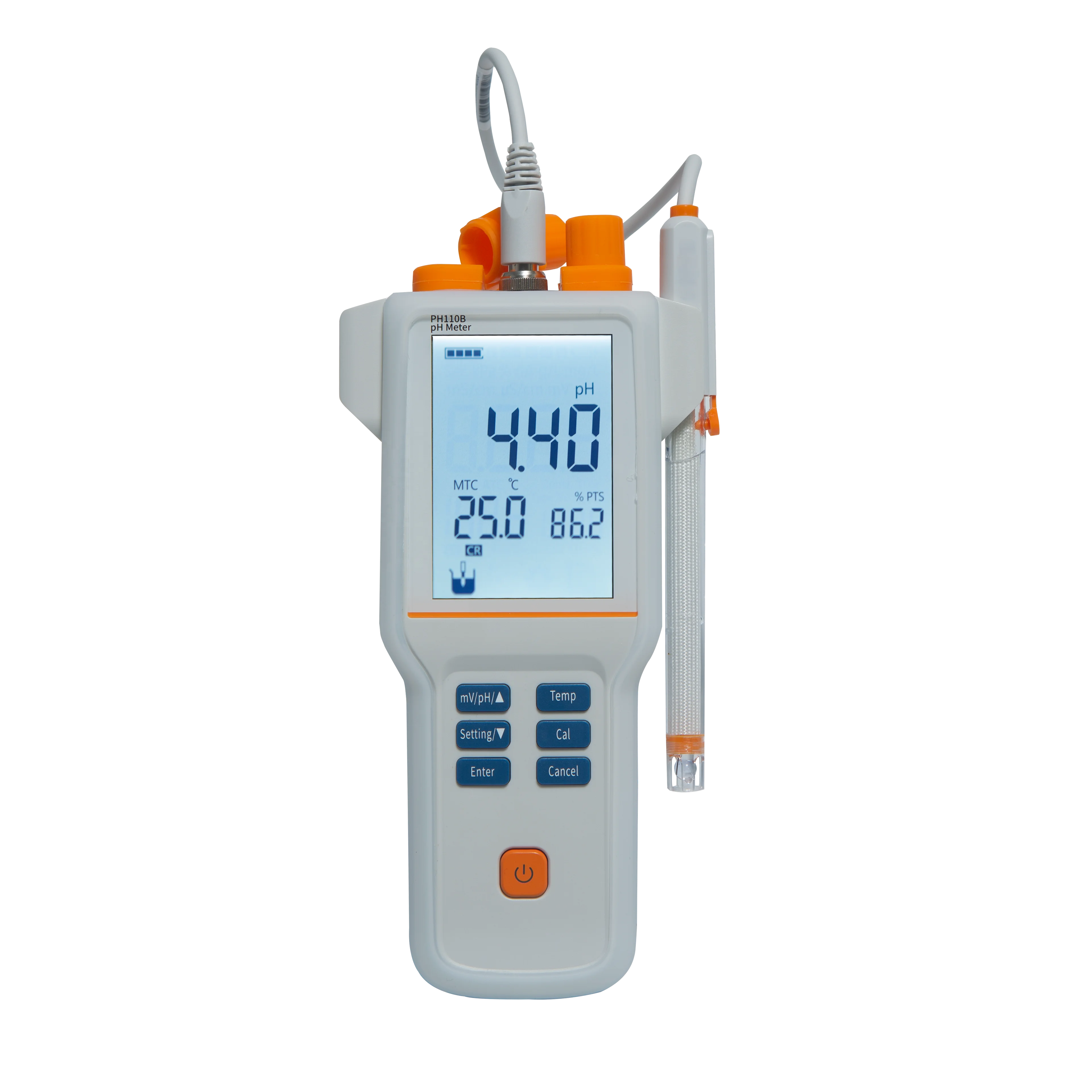 2026 PH110B All-in-One  PH Meter Multiparameter PH/EC/DO/Temperature Probe Portable