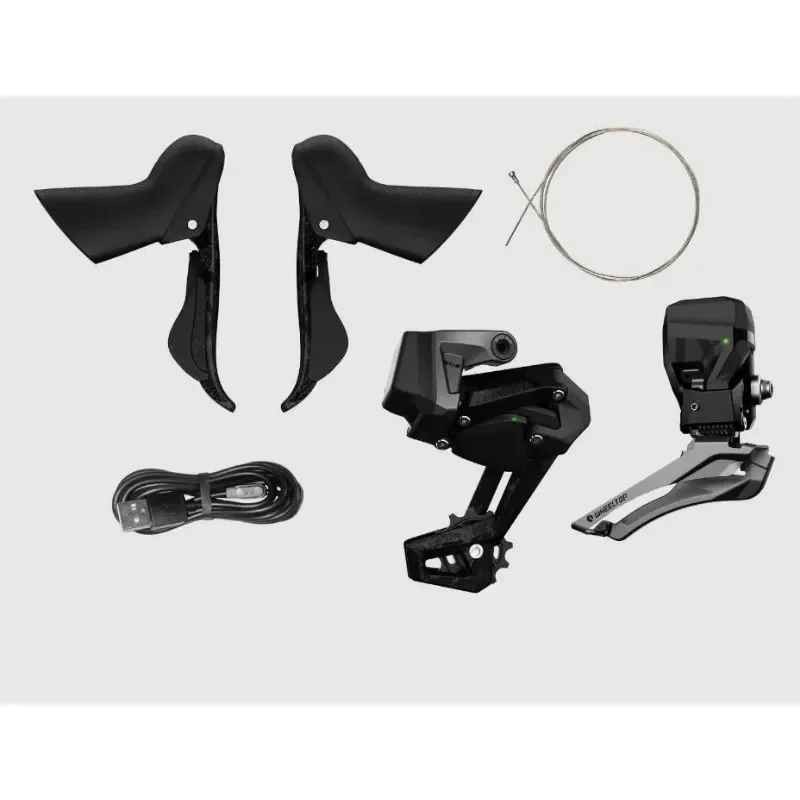 

WHEEL TOP EDS TX Road Bike 3-14 Speed Wireless Carbon Fiber, Aluminum Alloy Electronic Shift Front and Rear Transmission