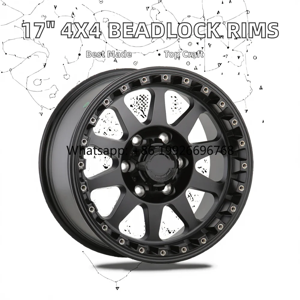 

4x4 Bead Lock Deep Dish off Road SUV Wheels 17 Inch 6 Holes Forged Aluminum Alloy New