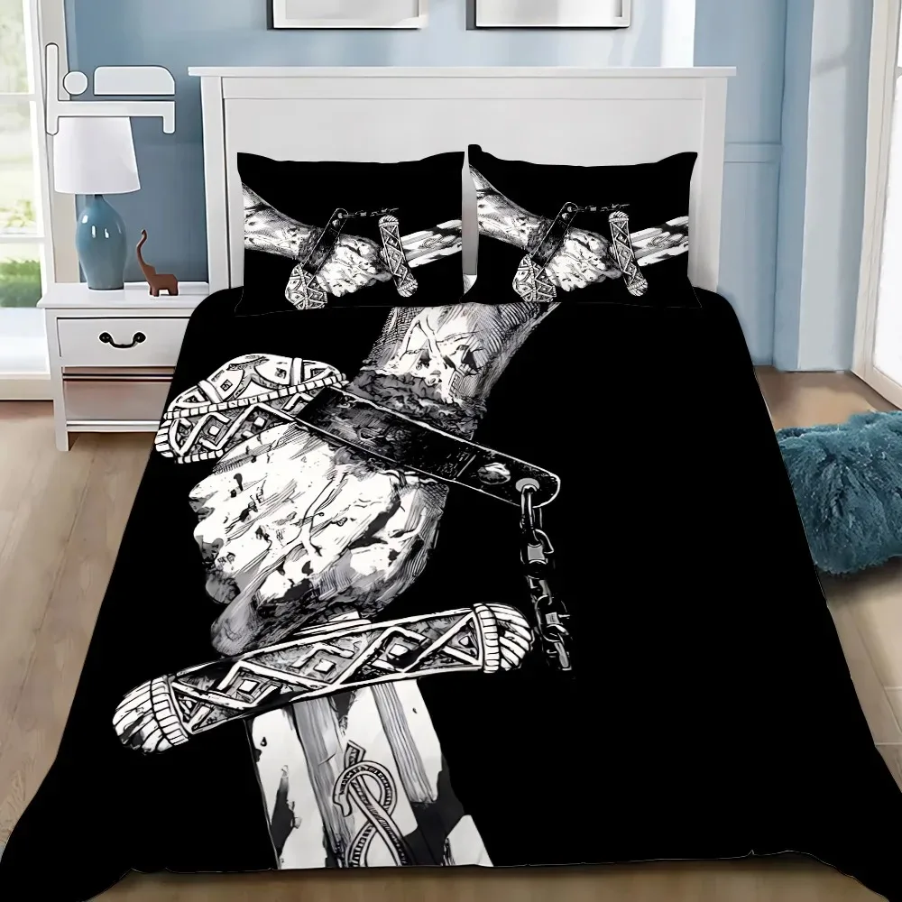 

Anime V-Vinland S-Saga Bedding Set For Bedroom Soft Modern Bedspreads Comefortable Kids Duvet Cover Quilt Cover And Pillowcase