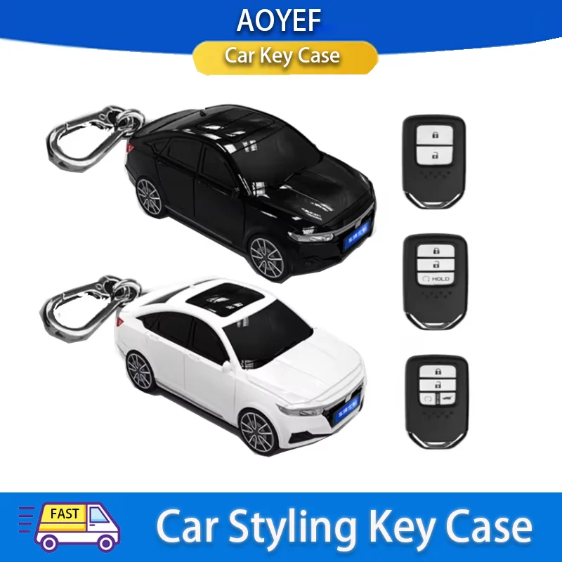 

2 3 4 Button Smart Key Case for Honda Accord Car Model for Honda Civic Accord CRV Pilot HRV Key Holder Fob Protective Case Gift