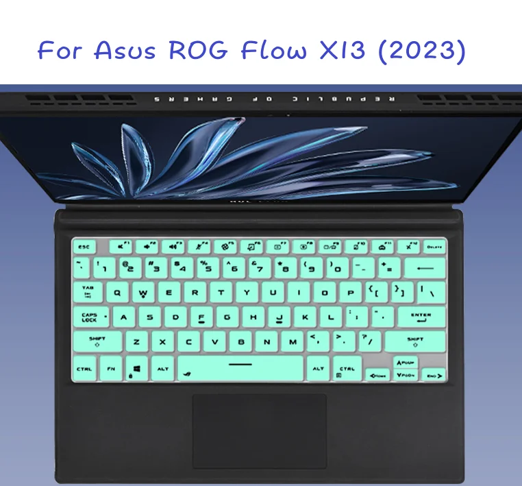 for Asus ROG Flow X13 2023 2022 GV302 GV302XI GV302X GV302XU GV302XV GV302XA GV302 XI XV Silicone Laptop Keyboard cover Skin