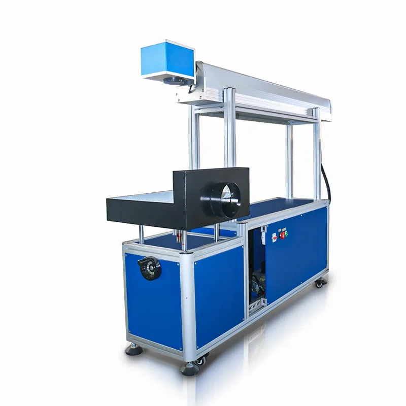 Co2 Glass Tube Laser Marking Machine 100w Co2 Laser Engraver For Rubber Wood Leather Paper