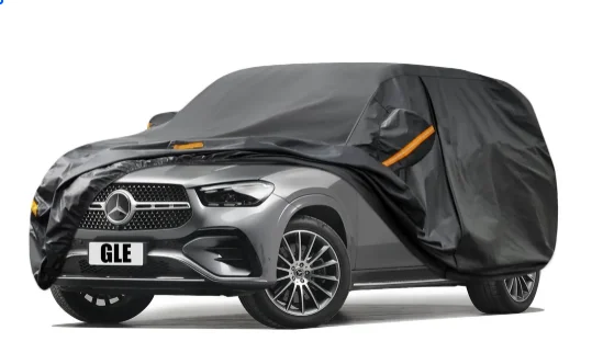 Car Cover Full Exterior Black Auto Cover Sunshade Dustproof Protection With Reflective strips Universal for Hatchback Sedan SUV