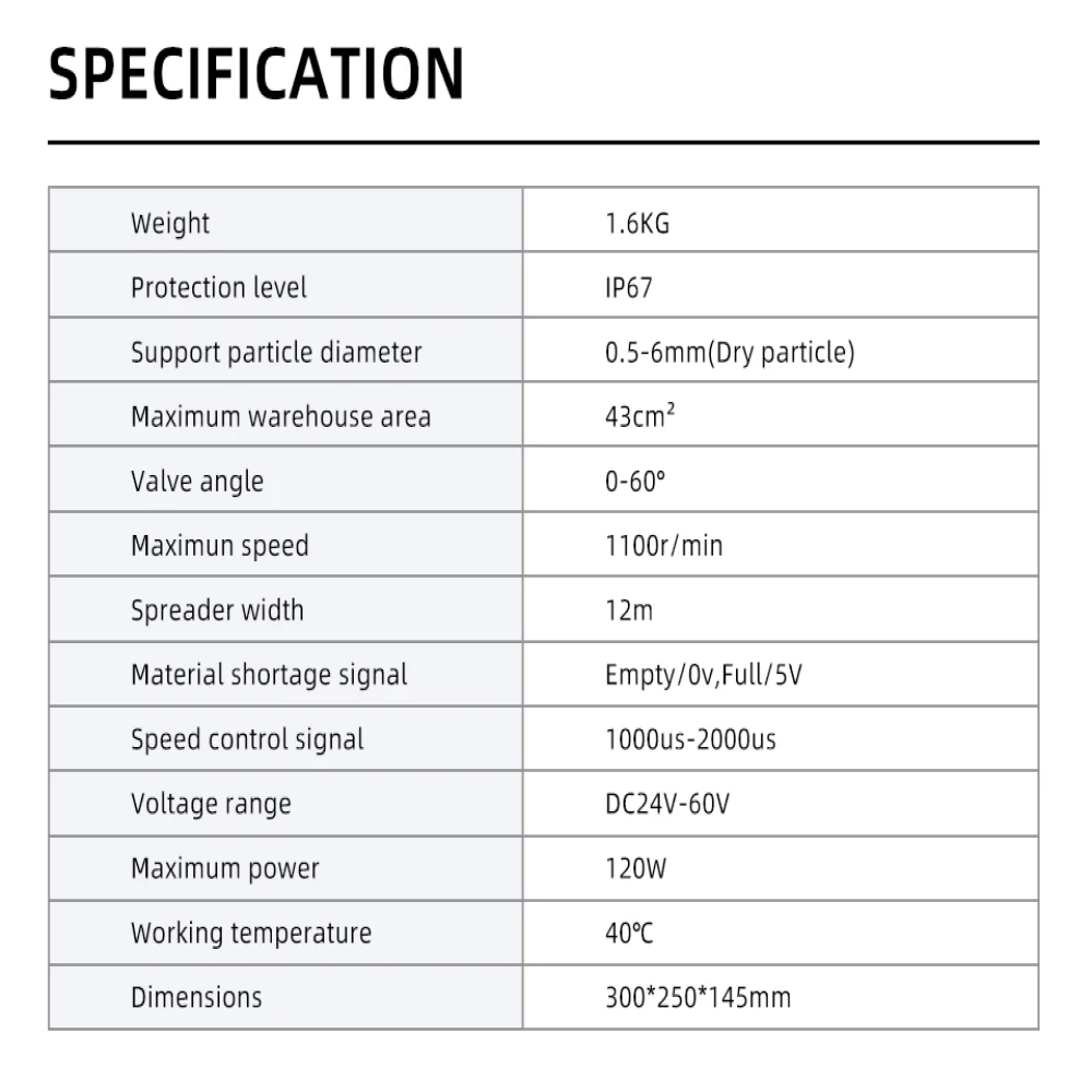 EFT Spreading system V2.0 ESP200 10L 10KG is for EP and G series water tank agricultural drone E410P E416P E610P E616P /E416S