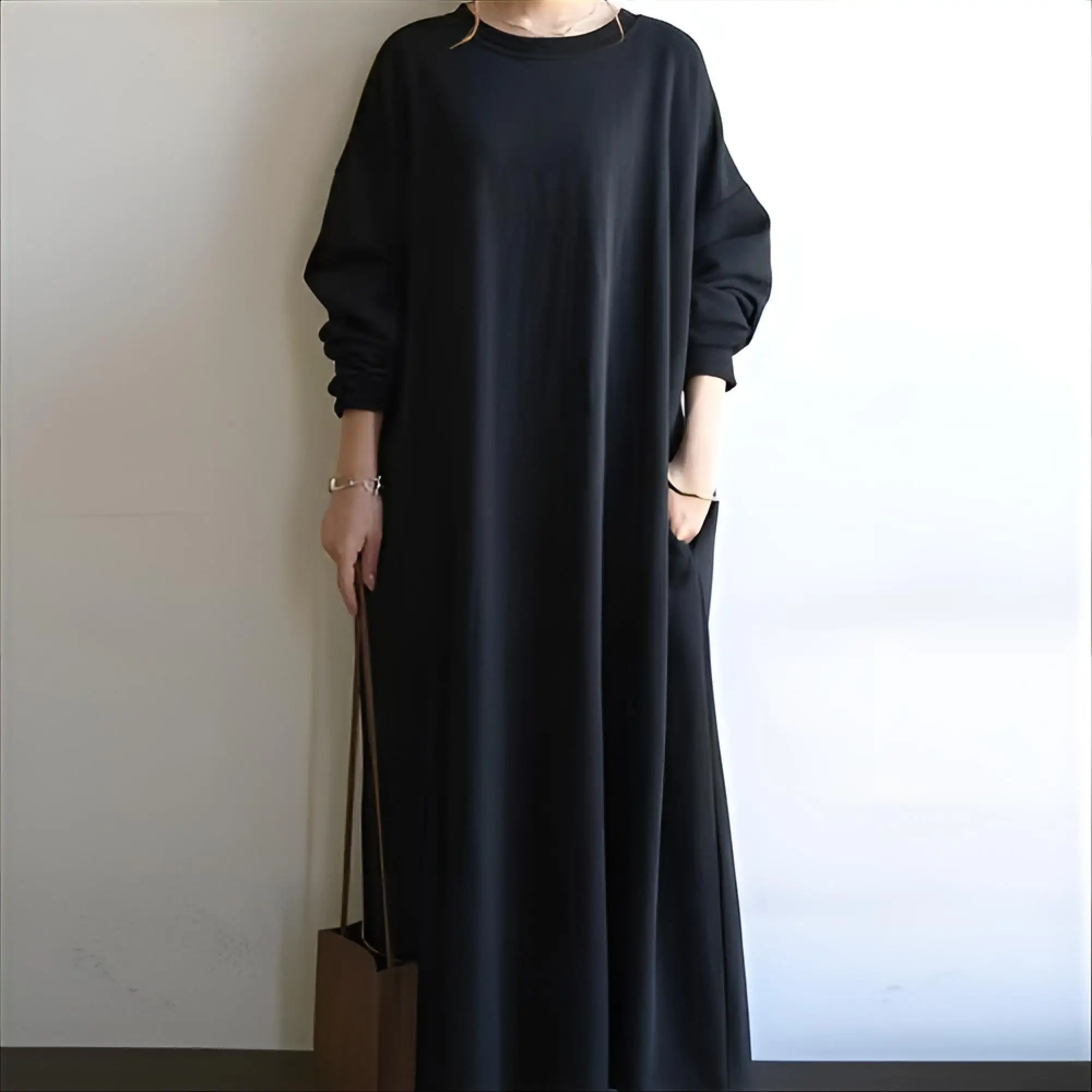 여성 드레스 우아한 파티용 여름 모달 홀터넥 스모킹 플레어 미디 기장 비치 리조트 휴가 출퇴근용