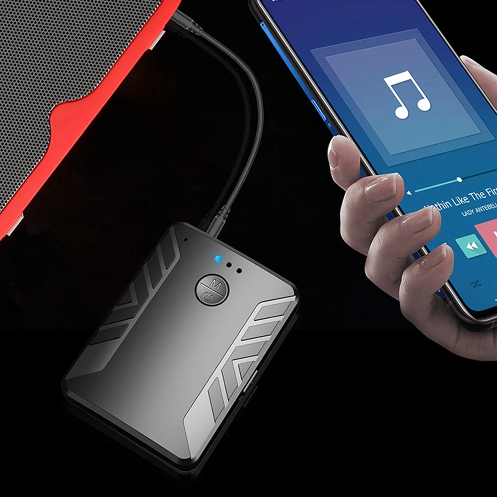 Penerima Pemancar Audio Bluetooth 5.0 Multipoint 4 In 1 untuk TV PC Connect 2 Headphone Stereo 3.5Mm dengan Mikrofon