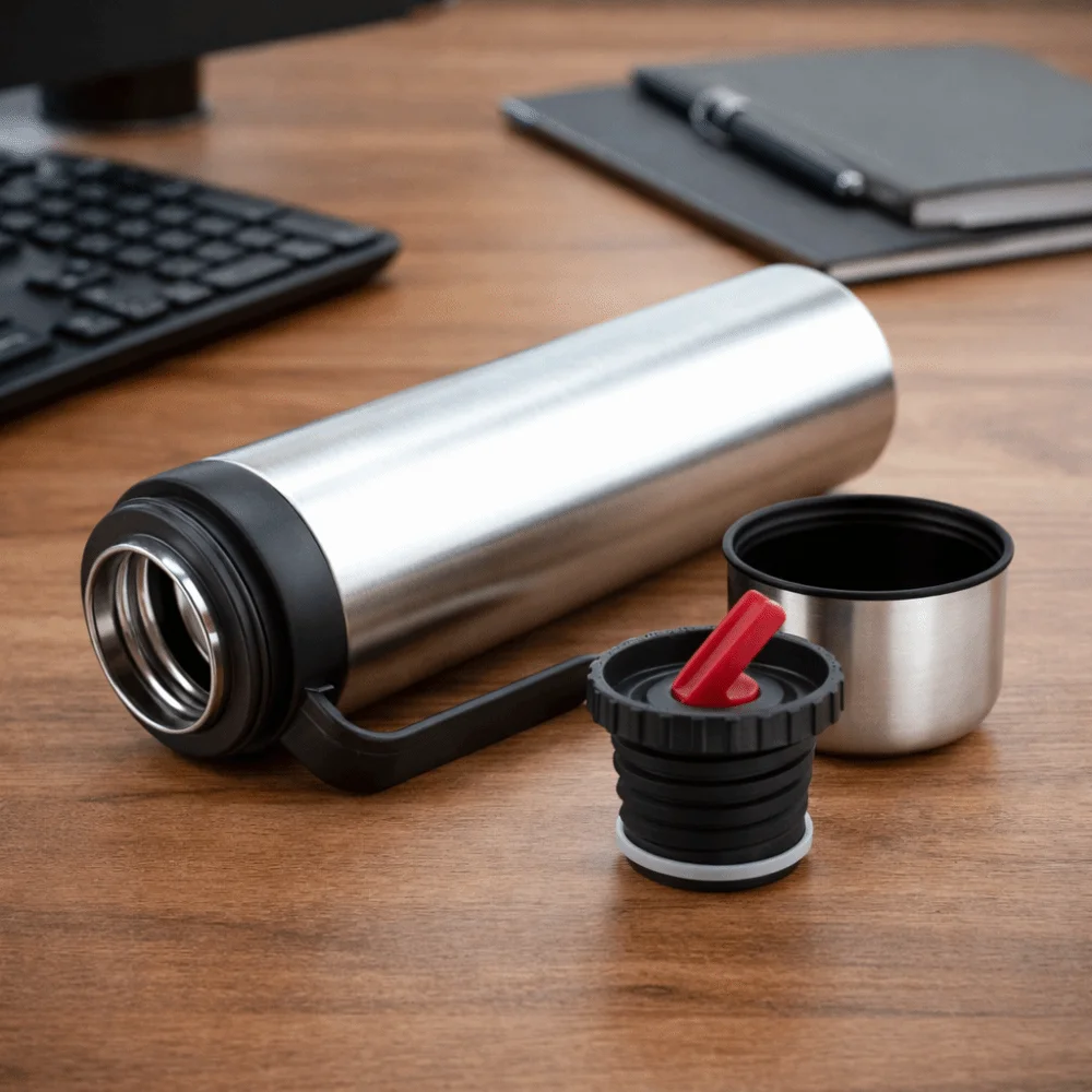 

1000 ML Yerba Mate Thermos Bottle Stainless Steel Double Wall Insulated Water Bottle Straw Design Large Capacity Thermal Cup