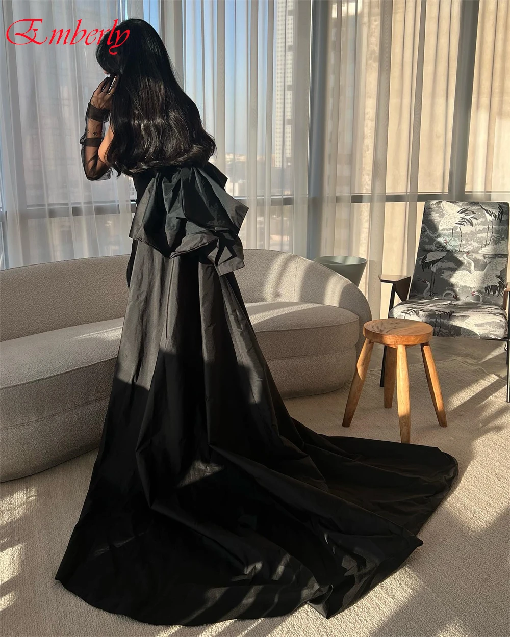 Robe de soirée droite en jersey de haute qualité, personnalisée, classique, col rond, robes de bal gracieuses avec traîne chapelle, robes d'occasion spéciale