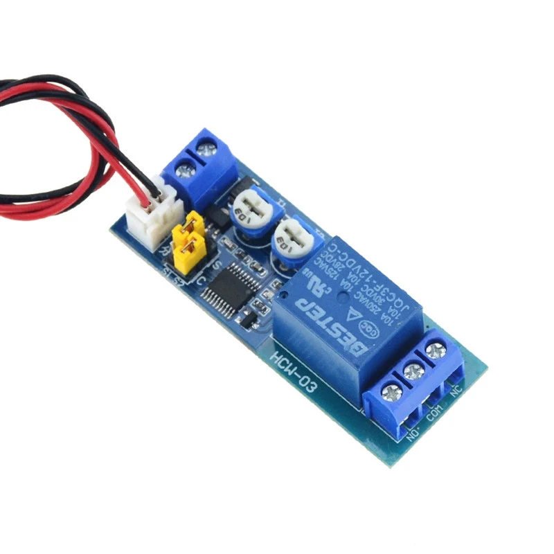 Módulo de relé multi-função, módulo de circuito Dual Delay, ciclo infinito, único Delay, ajustável, 5V, 12V, 24V