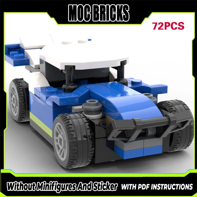 

Speed Racing Car Model MOC Building Bricks Classic Race Buggy Modular Technology Gifts Holiday Assemble Children Toys Suit