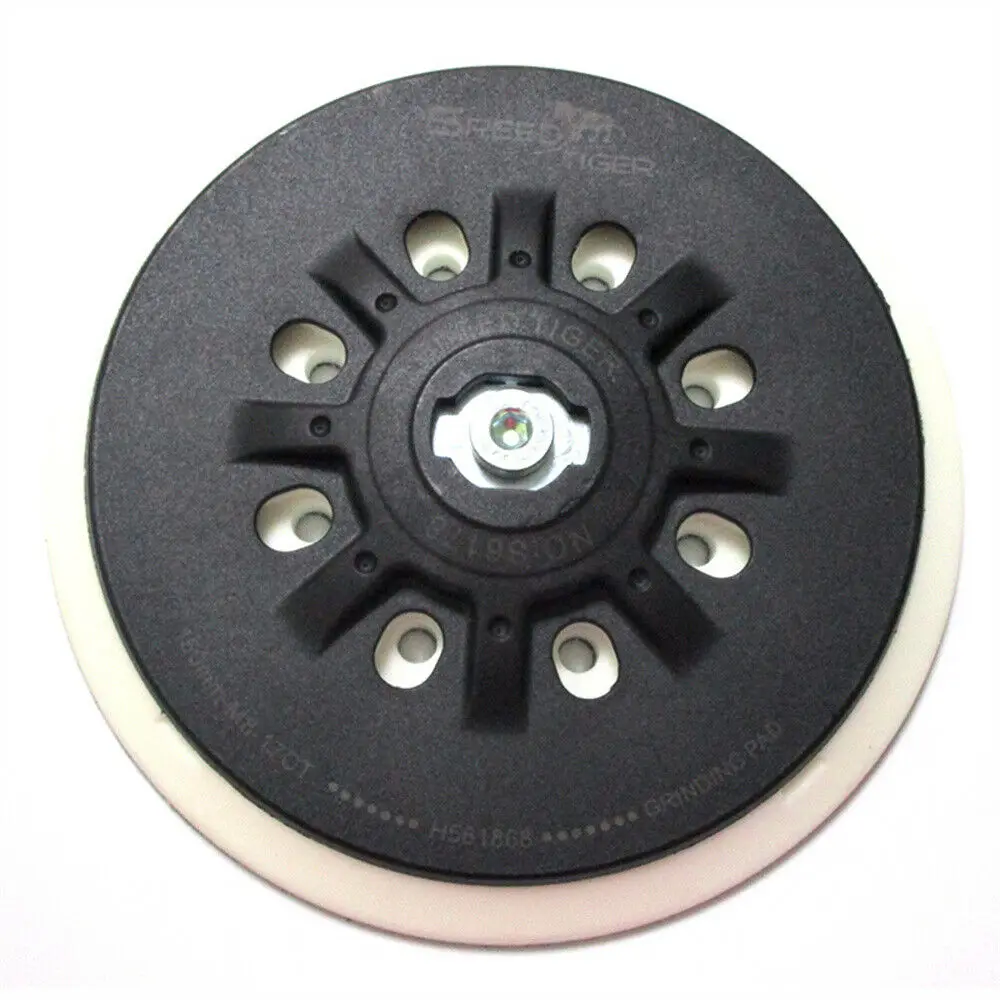 6" Inch 150mm 17 Hole M8 Thread Hook & Loop Backing Pad / Soft Sponge Interface Pad Abrasives Grinding and Polishing