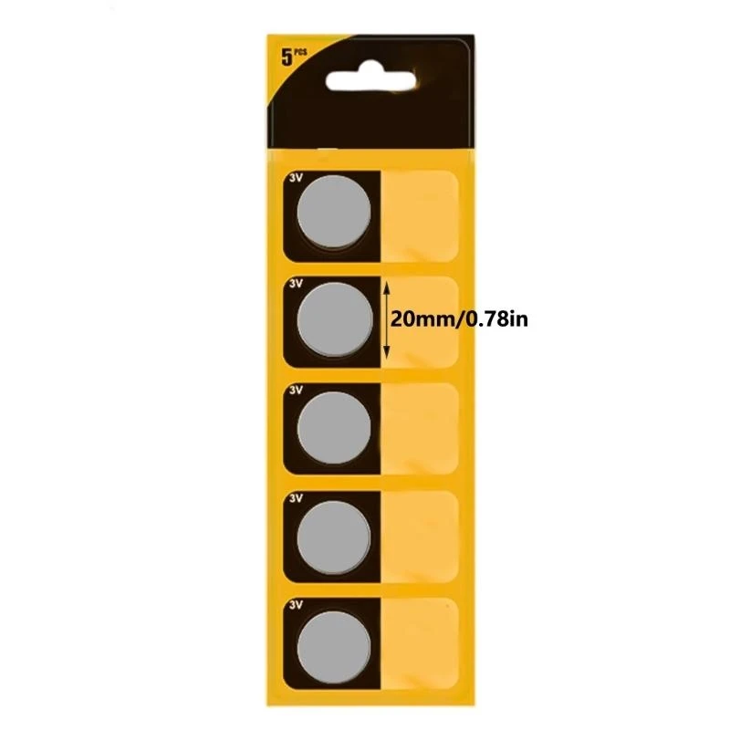 

5Pieces CR2032 Lithiums Button Cells CR2032 Battery For LED Lights And Devices