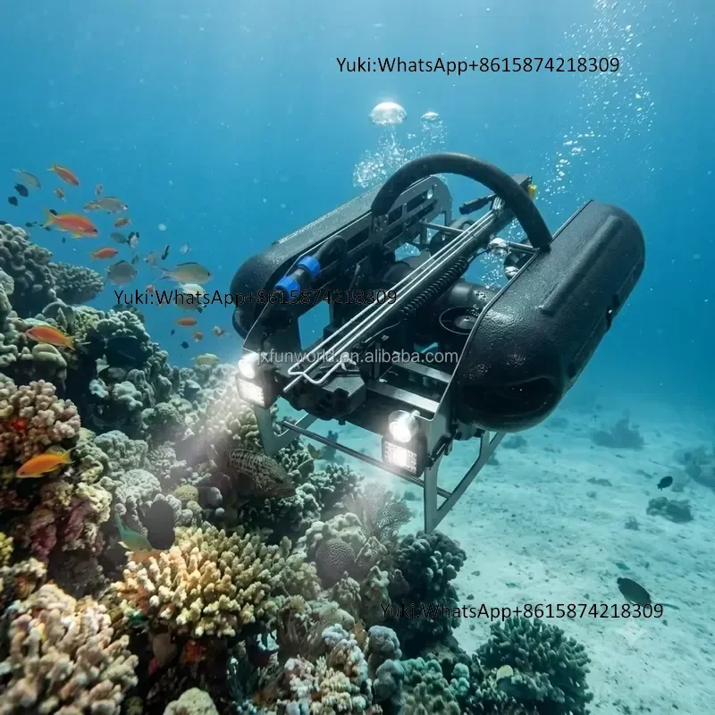 Commercial Underwater ROV Robot 5.0-Inch Display Remote Control Fishing Drone for Sea Marine Hunting