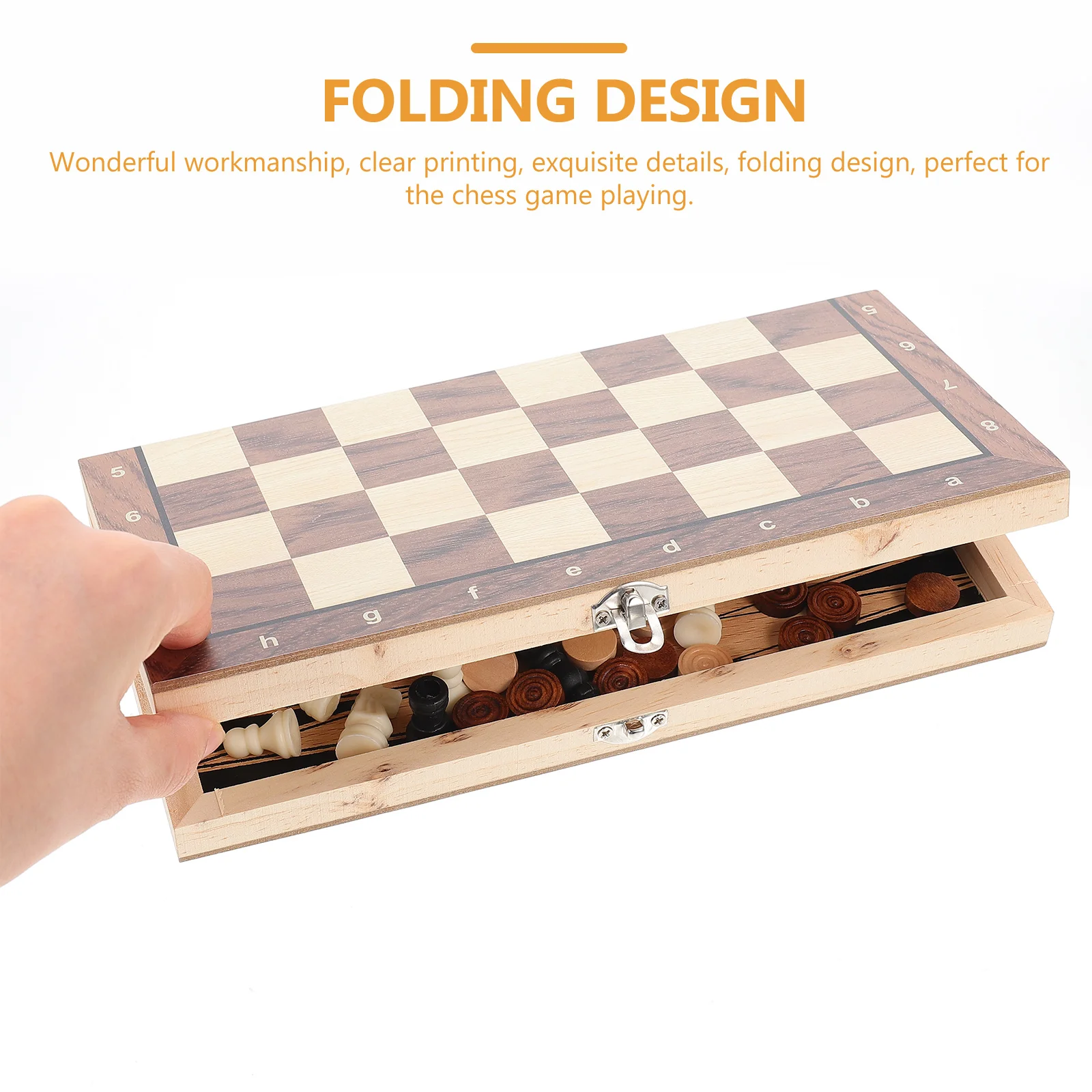 

1 комплект, 1 комплект, складные деревянные шахматы премиум-класса, легкие, безопасные края, образовательные, западные международные портативные деревянные шашки