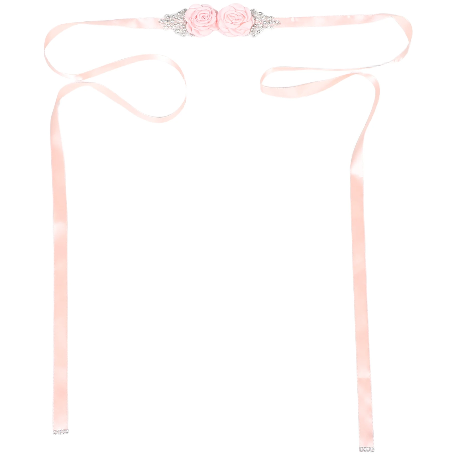 

Sparkling Rose Waist Bridal Sash Flower Design Wedding Dress Accessories Elegant Evening Gowns Bridesmaid Rhinestone Waist Seal