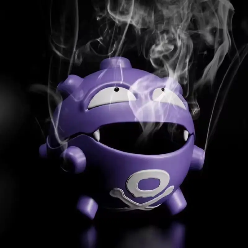 PokéMon Weezing Mosquito Coil Tray Anime Indoor Incense Holders Bedroom Figures Desktop Decoration Storage Toys