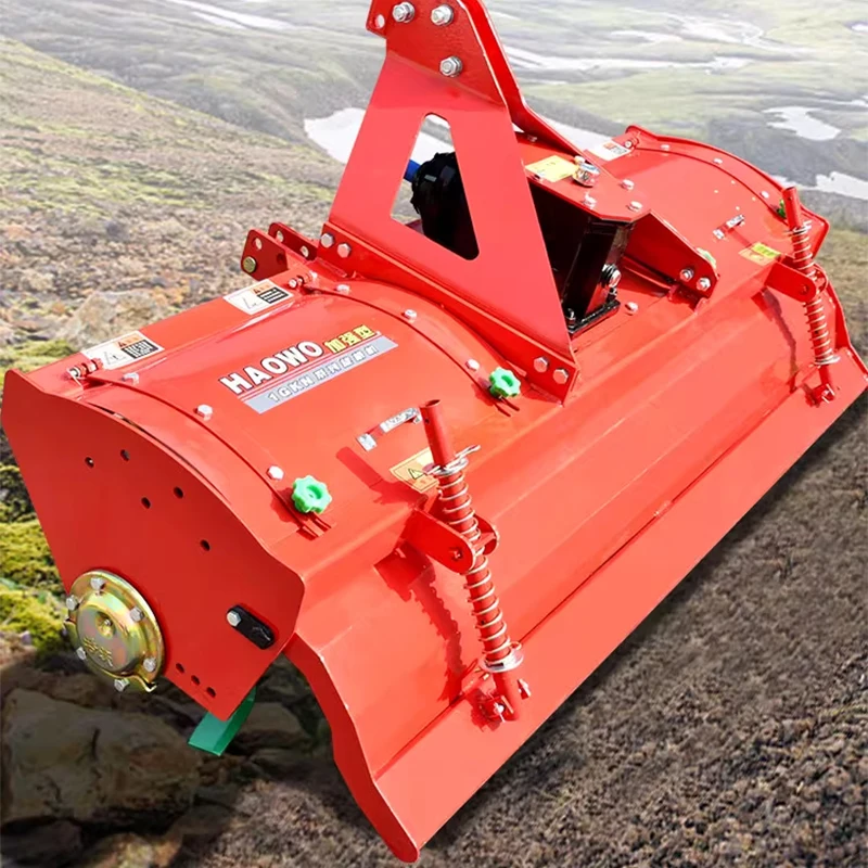 Land Reclamation Rotary Tiller Tractor Rotary Harrow and Plow Soil Turning Machine with Deep Tillage Capability(Customized)