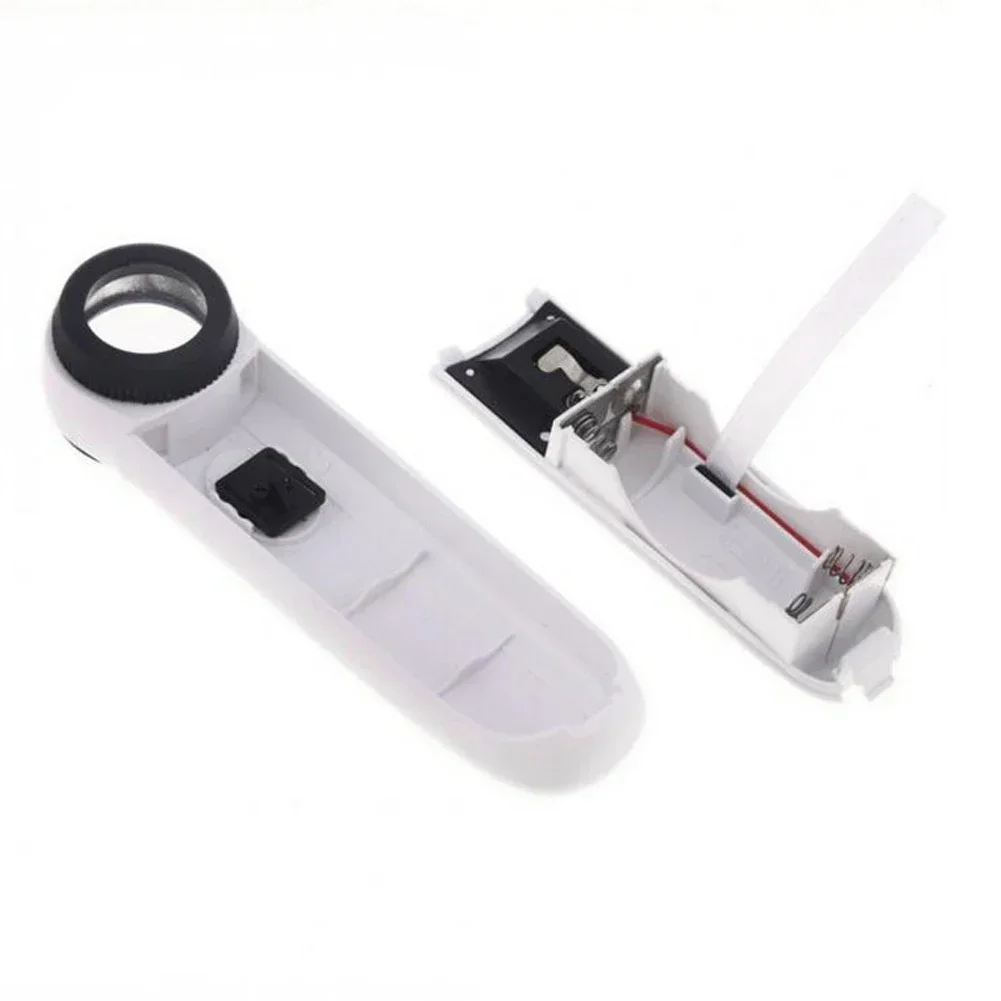 Illuminated magnifier  LED Light 40x Magnifier Magnifying Microscope Glass Lens Loupe for Reading Jewelry DIY Repair Tool