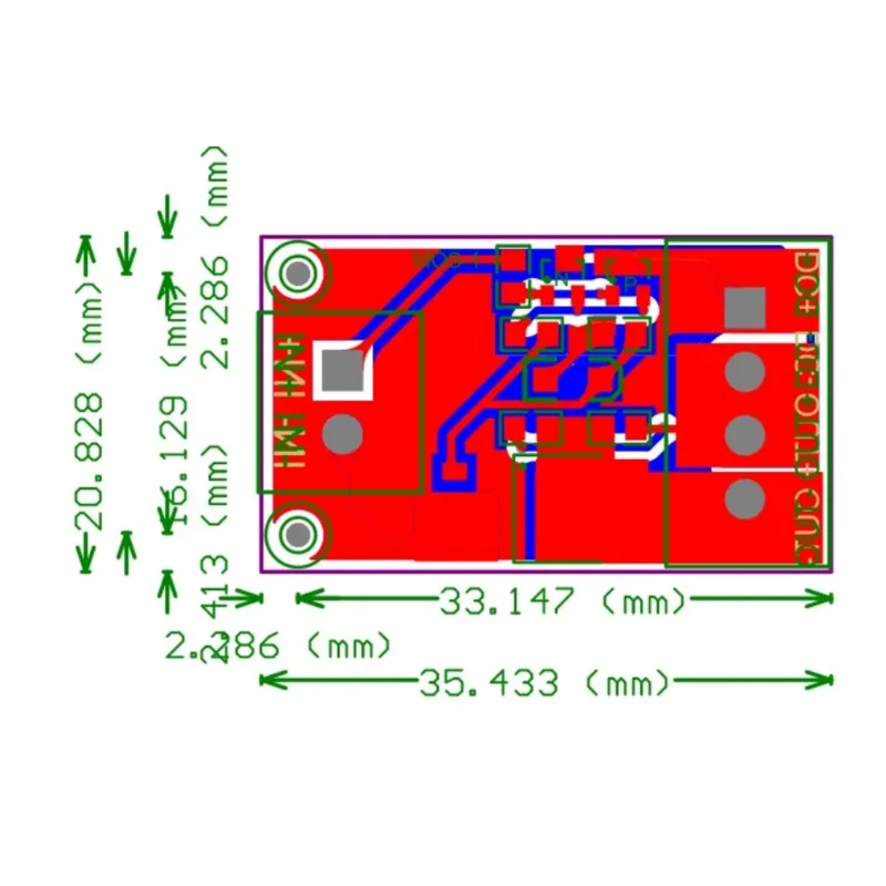 2pcs/LOT mos FET module PWM adjustment power amplifier drive 3.3/5/12/24V