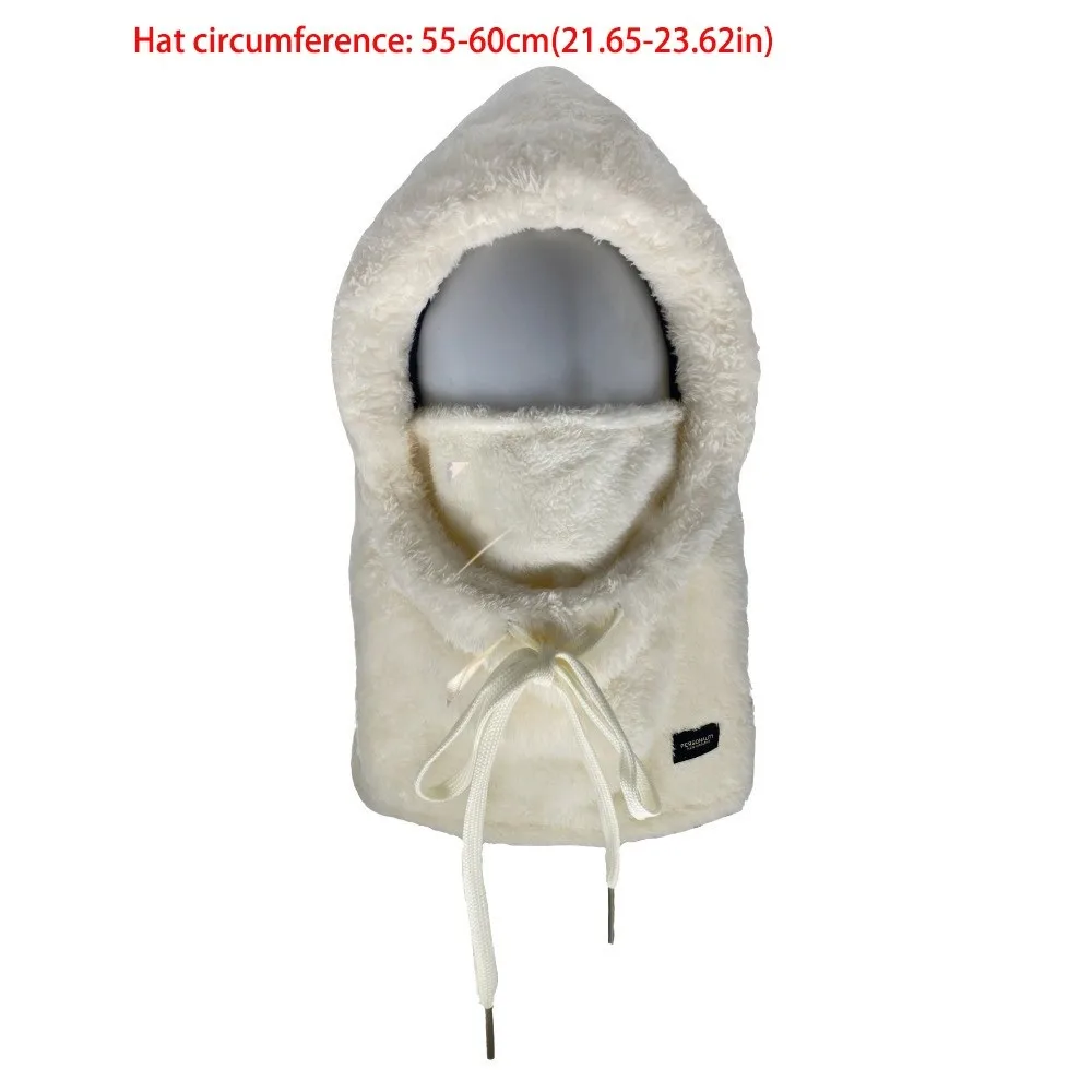 Nieuwe warme geïntegreerde sjaalmaskerhoed Winddichte polar fleece hoed met capuchon Koudbestendige oorbeschermingshoed voor buiten fietsen Skiën