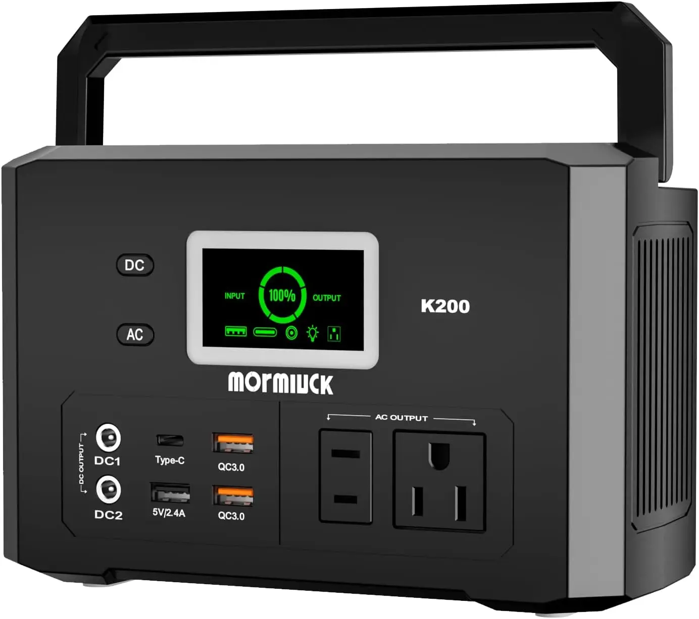 

200W Portable Power Station with 32000mAh Battery, AC Outlet for Home Backup and Outdoor Use