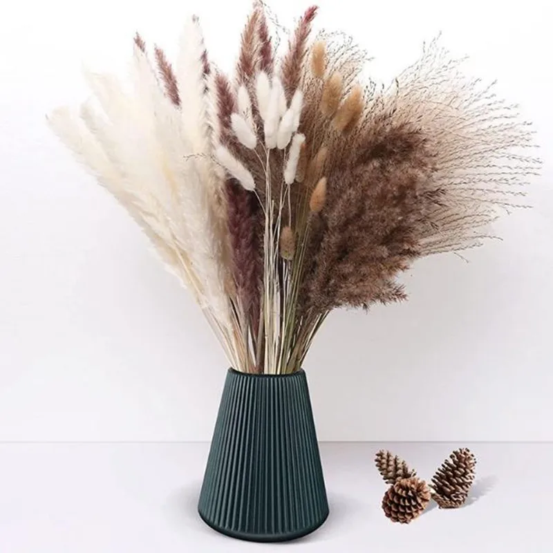 

82pcs Nordic Style Pampas Grass Immortal Flower Dried Fruit Bridal Bouquet Art Home Innovative Accessories Furnishing Decoration