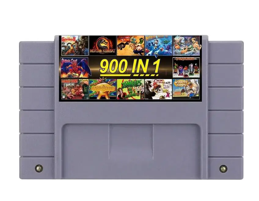 SNES 900 в 1 Pro Game Cartrige V1 для 16-битного картриджа для игровой консоли SNES NTSC Edition