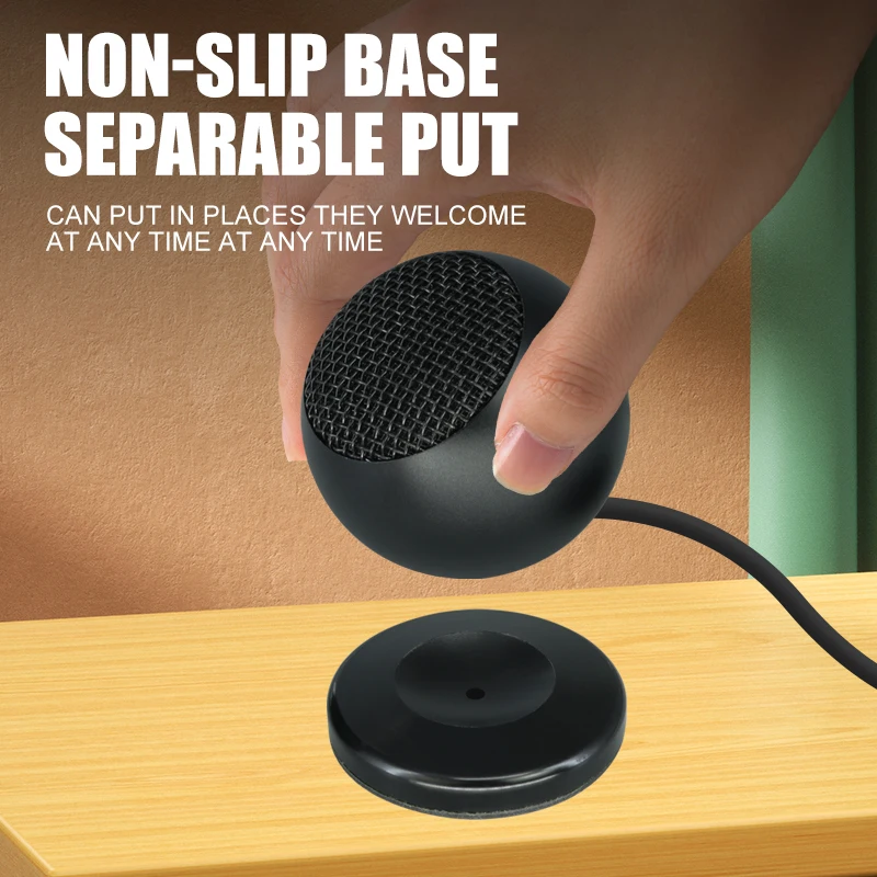 3.5 Video Conferencing Condenser Microphone Microfono Plug and Play PC Microphone for Gaming Youtube Conference