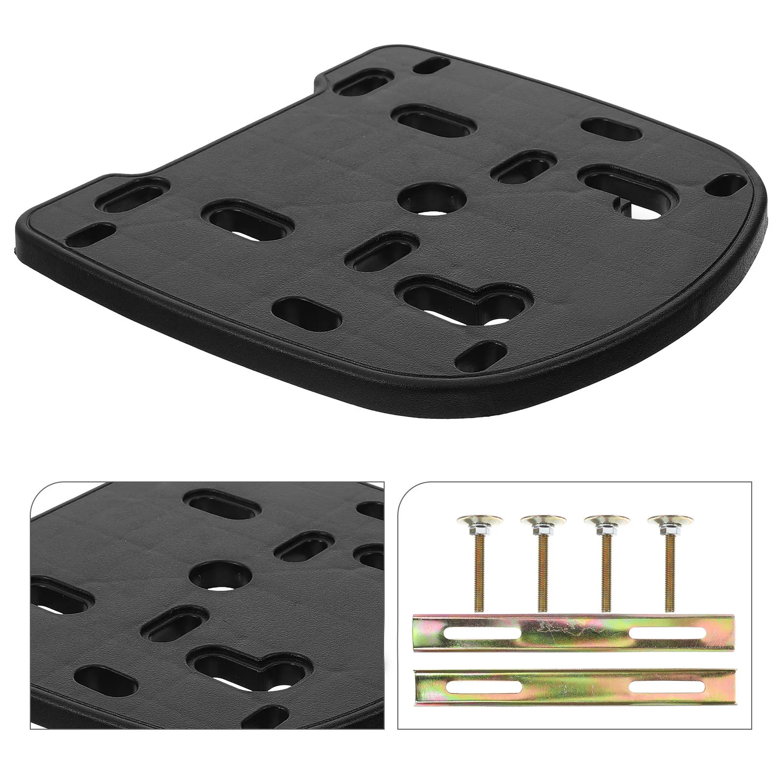 

1Set Motorcycle Rear Luggage Rack Mount Adapter Thickened Base Plate Secure Stable Fit for Top Box Trunk Case Hardware